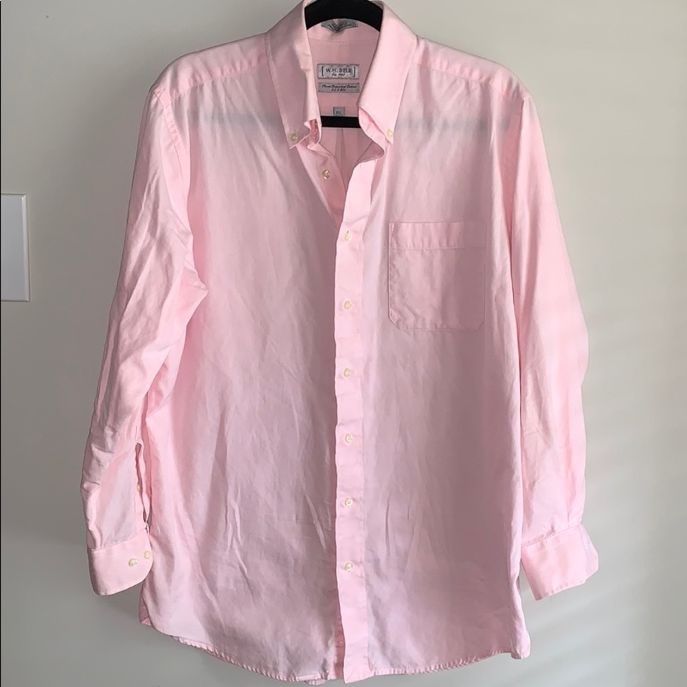 Pink long sleeve button up